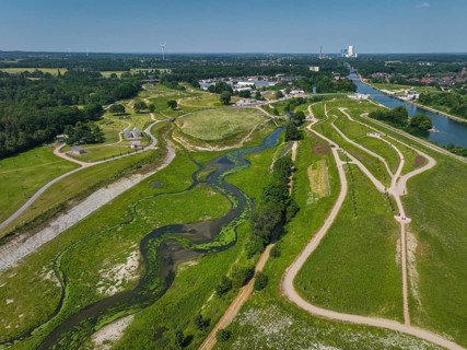 Castrop-Rauxel, Recklinghausen, North Rhine-Westphalia, Germany, EMSCHERLAND adventure park at the