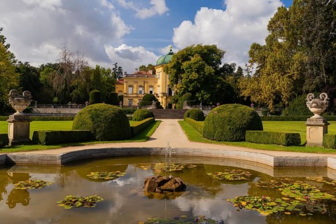 Buchlovice castle in south-east Moravia, Czech Republic, Europe