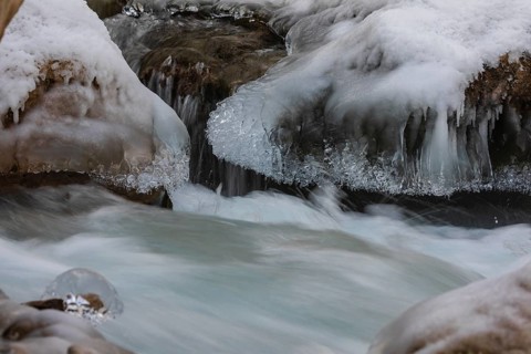 Rissbach creek in the Eng valley, Karwendel mountains, Austria, Europe