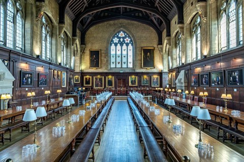 Balliol College Dining Hall, University of Oxford, Oxford, Oxfordshire, England, Great Britain