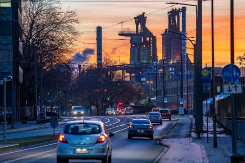 Duisburg-Bruckhausen steel site, ThyssenKrupp Steel, blast furnaces 8 and 9, on
