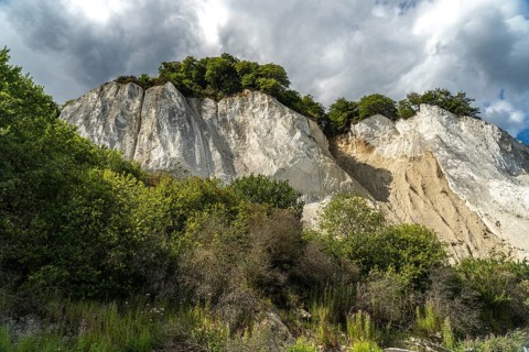 Cliffs and chalk cliffs Møns Klint, Mön Island, Denmark, Europe