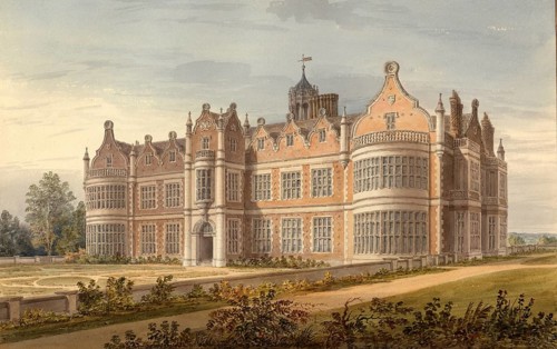 North West View of Ingestre, Staffordshire, the Seat of the Earl Talbot, England, digitally