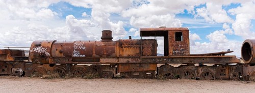 Uyuni Railway Cemetery, Uyuni, Bolivia, South America