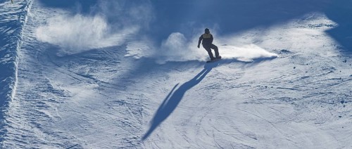 Snowboarder, 15 years old, Tegelberg, near Füssen, Allgäu Alps, Allgäu, Bavaria, Germany, Europe