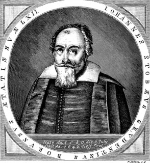 Musician and composer Johann or Johannes Stobäus (1580-1646), composed polyphonic motets, cantor in