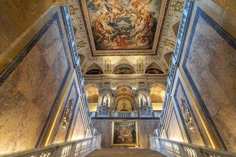 Staircase, Natural History Museum Vienna, Austria, Europe