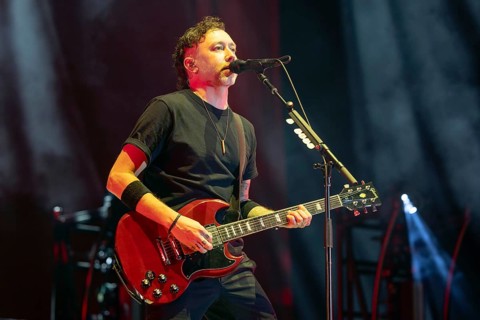 Tim McIlrath, singer, guitarist, Rise Against, indie rock band, USA, tour 2025, concert, 12