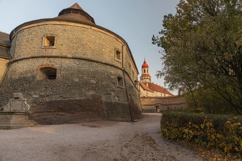 Nachod castle from the mid 13th century, located on a hill in the town of Nachod in the Czech