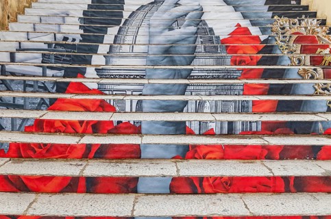Art street, Noto, Noto Valley, Sicily, Italy, Europe
