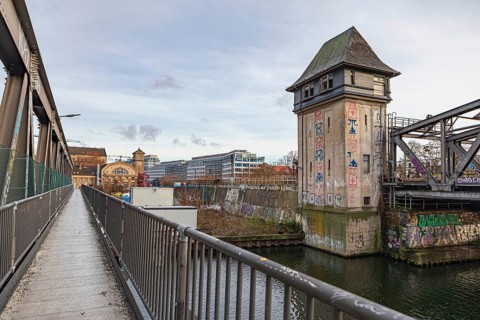 Parkweg bridge over the Spree at Treptower Park in Berlin, Germany, Europe