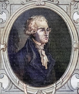 The young Robespierre. Maximilien Robespierre, 1758-1794, Jacobin leader during the French