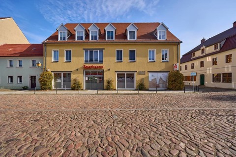 Sparkasse Elbe-Elster, branch in Mühlberg Elbe, Elbe-Elster district, Brandenburg, Germany, Europe