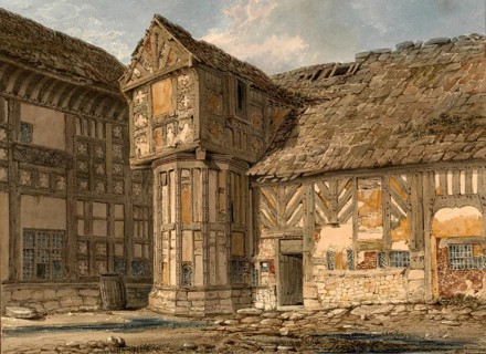 Samlesbury Hall, a historic house in Samlesbury, Lancashire, England, digitally restored