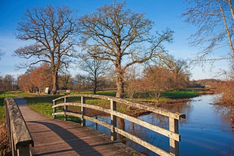 Ruiten Aa catchment area, river, Smeerling, Onstwedde, Groningen, Netherlands