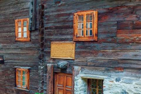 Farmhouse, Historic village of Mühlebach, Valais, Switzerland, Europe