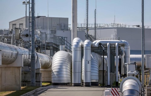 Werne, North Rhine-Westphalia, Germany, compressor stadium and pumping station for natural gas.