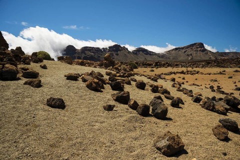 Volcanic landscape, plateau, Parque Nacional de las Cañadas del Teide, Teide National Park, UNESCO