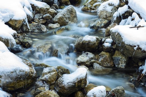Mountain stream, Stillachtal, near Oberstdorf, Allgäu Alps, Allgäu, Bavaria, Germany, Europe