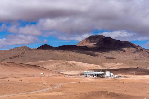 Planta Geotermica Laguna Colorada, Altiplano, Bolivia, South America