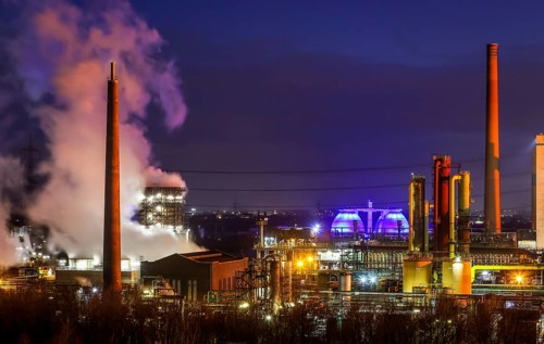 Bottrop, North Rhine-Westphalia, Germany, The Prosper coking plant is one of three operating coking