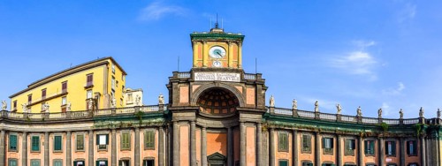 Panorama of Convitto Nazionale Vittorio Emanuele II, Naples, Campania, Italy, Europe
