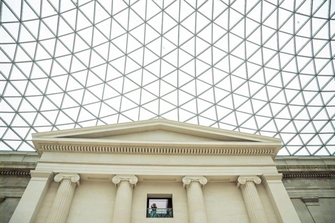 British Museum, domed roof, museum, architect Norman Foster, London, London region, England, Great
