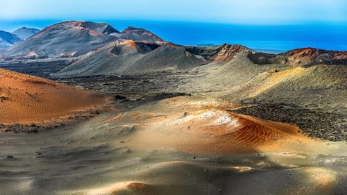 2016, Timanfaya National Park, Lanzarote, Fire Mountains of Timanfaya National Park, Montanas del