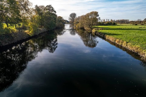 The Ruhr between Fröndenberg and Iserlohn, North Rhine-Westphalia, Germany, Europe