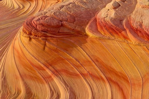 The Second Wave, dramatic sandstone formation with undulating patterns and intense shades of red