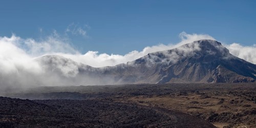 The summit of Montaña Guajara, also: Alto de Guajara, 2715m, crater walls, Caldera de las Cañadas,