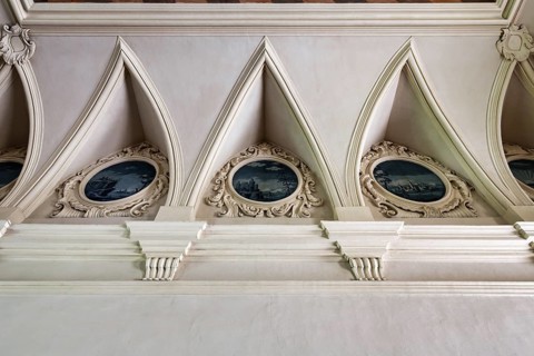 Ceiling painting, former Corvey Abbey and Castle, The Carolingian Westwork and the Civitas Corvey,