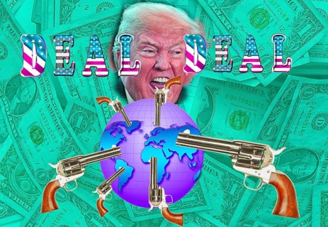 Symbolic image, Trump, delusion of deals and tariffs, US democracy in danger, EU and Germany under