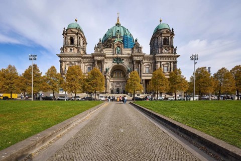 Berlin Cathedral and Lustgarten, Berlin, capital city, independent city, federal state of Berlin,