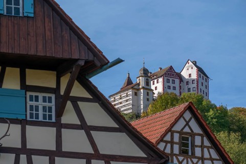 Egloffstein Castle, dating from around 1150, Egloffstein, Upper Franconia, Bavaria, Germany, Europe