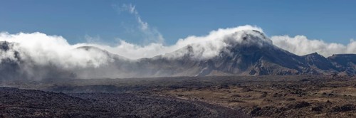The summit of Montaña Guajara, also: Alto de Guajara, 2715m, crater walls, Caldera de las Cañadas,