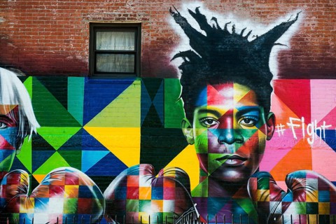 Straßenkunst, Graffiti, Williamsburg, Brooklyn, New York City, New York, USA, North America