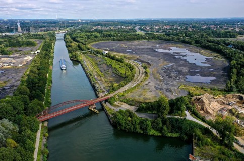 Essen, North Rhine-Westphalia, Germany - FREIHEIT EMSCHER urban development project. The cities of