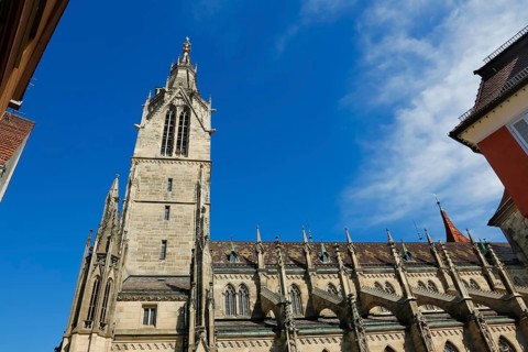 St Mary's Church Reutlingen, sacred building built from 1247 to 1343, cultural monument, Gothic