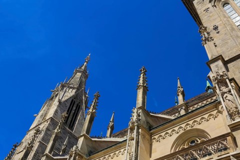 St Mary's Church Reutlingen, sacred building built from 1247 to 1343, cultural monument, Gothic