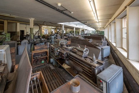 Production hall for engine valves, formerly Dietz & Pfriem valve factory, today Industrial Museum