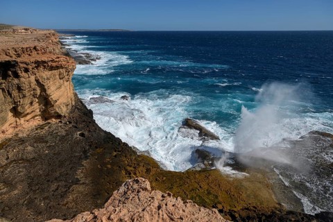 Coastal landscape on Dirk Hartog Island, Dirk Hartog Island National Park, named after the Dutch