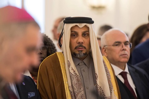 Abdulla Ibrahim A.S. Al-Hamar Qatar at the Federal President's New Year's Reception at Bellevue