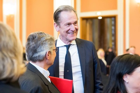 Mathias Döpfner (CEO of Axel Springer SE) at the awarding of honorary citizenship to Friede