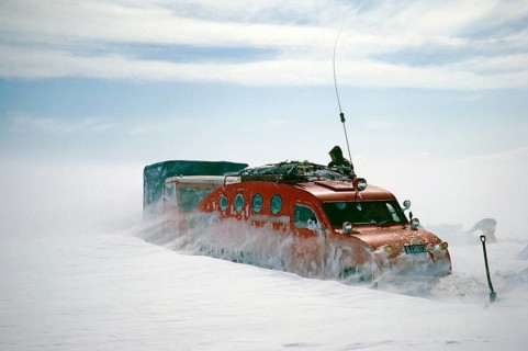 GUSI Bombardier B 12 snowmobile, Gudmundur Jonasson travel company Adventure Arctic Expedition to
