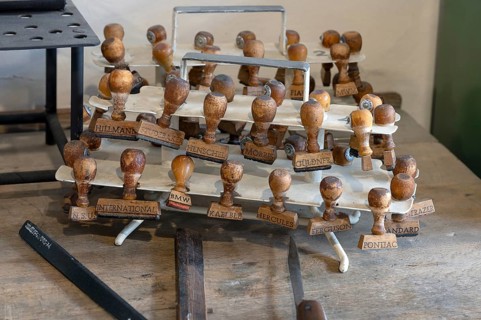 Stamp in the dispatch department of the valve factory, formerly Dietz & Pfriem Ventilfabrik, today