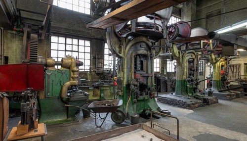 Drop forge, formerly Dietz & Pfriem valve factory, today Industrial Museum Lauf, Sicharchard Str.,