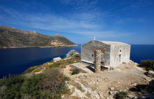 Church of Agios Nikolaos on the Laconian Gulf, Porto Kagio, Laconia, Peloponnese, Greece, Europe