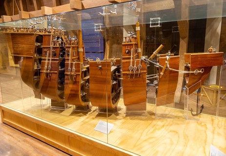 Model of Spanish 17th century sailing ship, Interior of city museum, Campeche city, Campeche State,