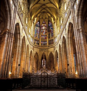 St Vitus Cathedral, Hradcany, Prague Castle, Prague, Czech Republic, Europe